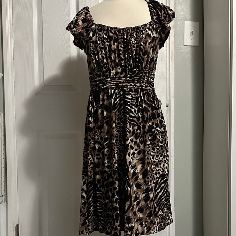 Muse Leopard Print Kids Dress